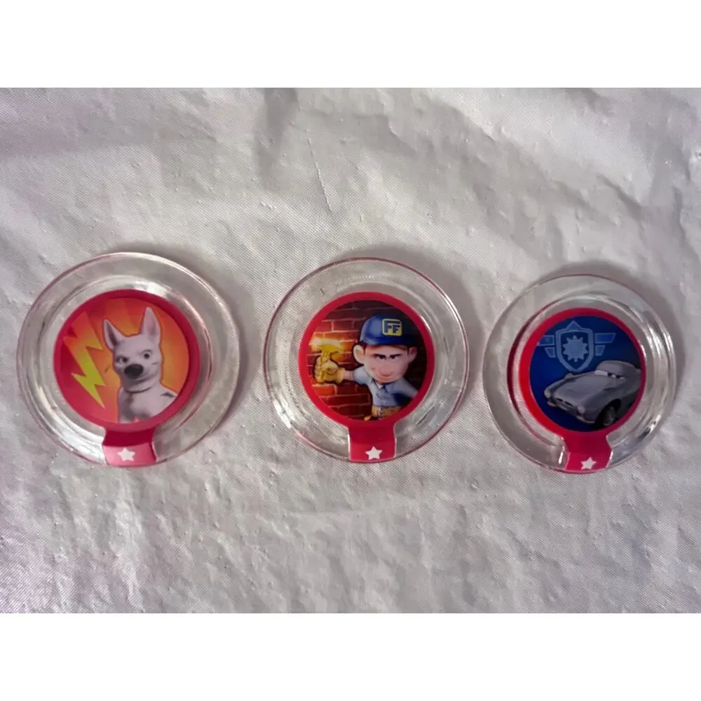 Disney Infinity 1.0 - Power Disc Lot - Case and 18 Discs